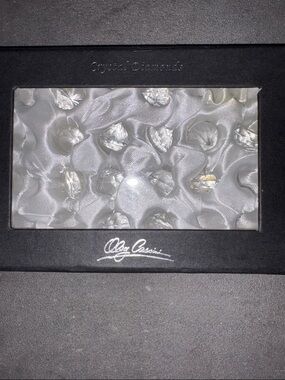 Oleg Cassini White Crystal Decorative Display Box